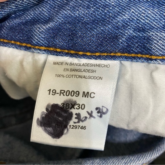 Blue Mountain Men’s Denim Jeans 36/30 - Picture 7 of 8